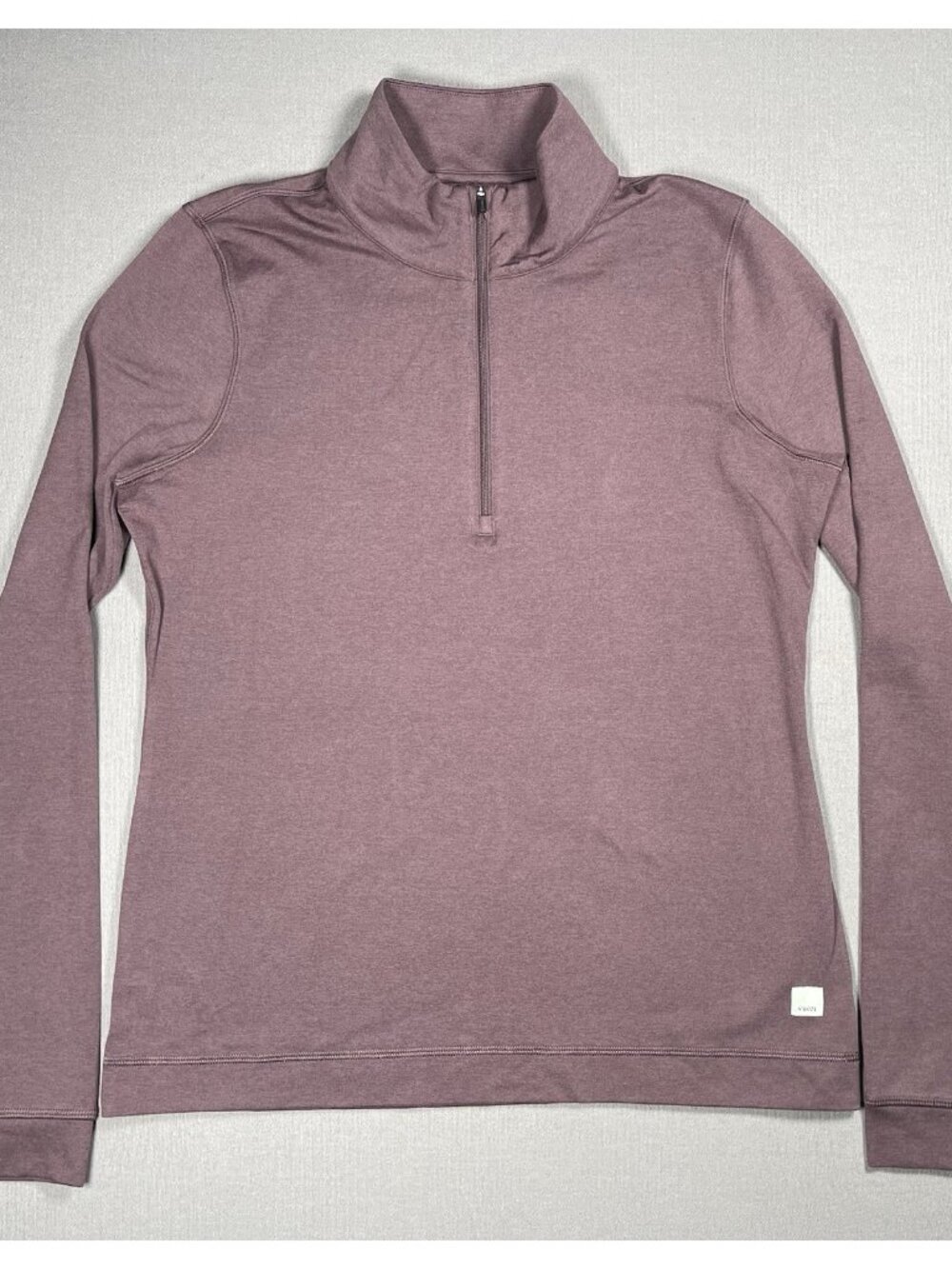 Vuori Halo Essential Half Zip Purple Brown Pullover Sweater - Women Size Large